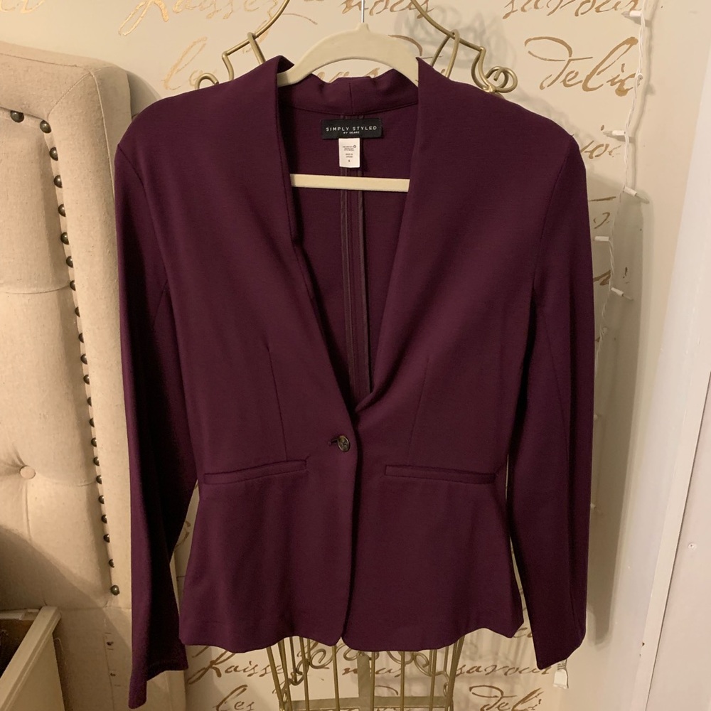 Burgundy Blazer